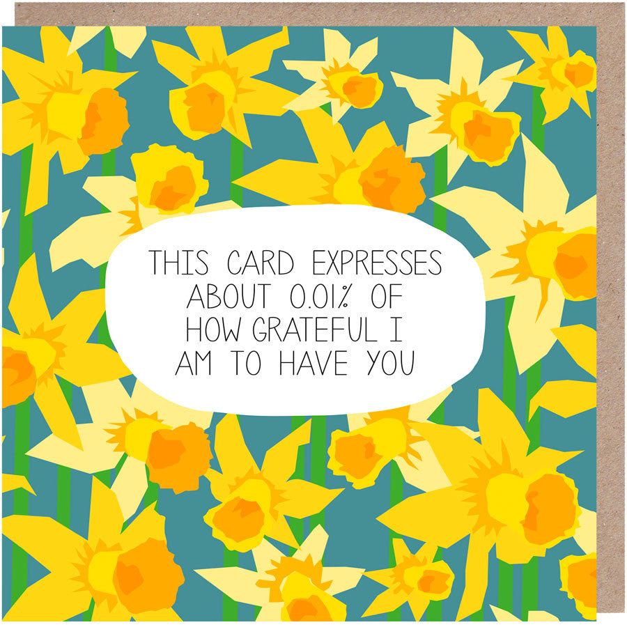 floral thank you card