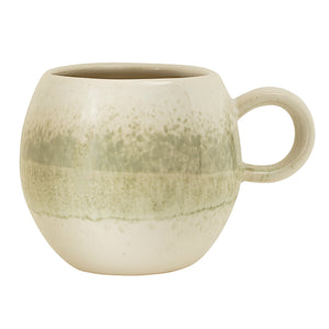 Green Stoneware Coffee Cup
