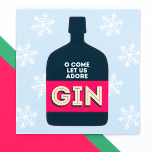 funny gin christmas card