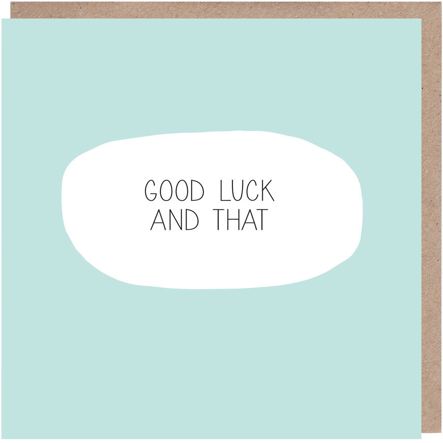 funny good luck card