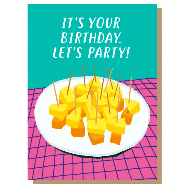 Let's Party Birthday Retro Card