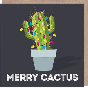 Merry Cactus Christmas Card
