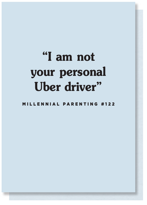 uber funny card