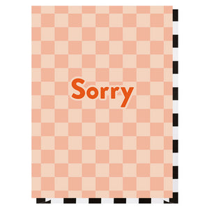 Sorry Checkerboard Apology Card