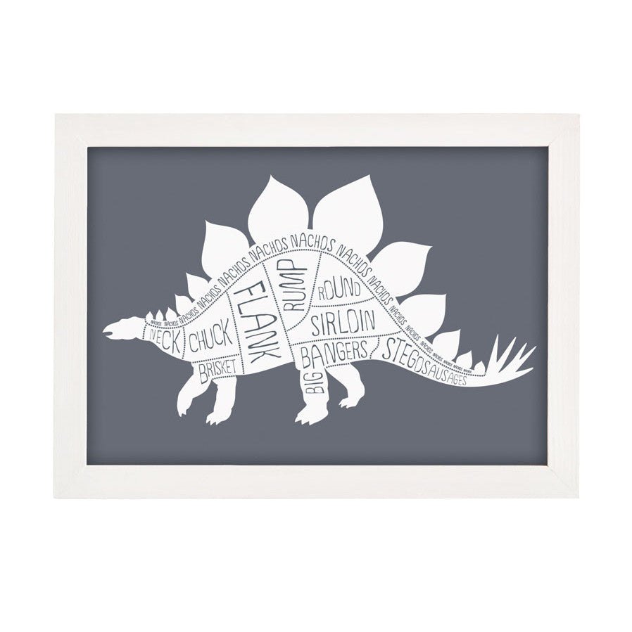 Stegosaurus Butcher's Meat Cuts Print