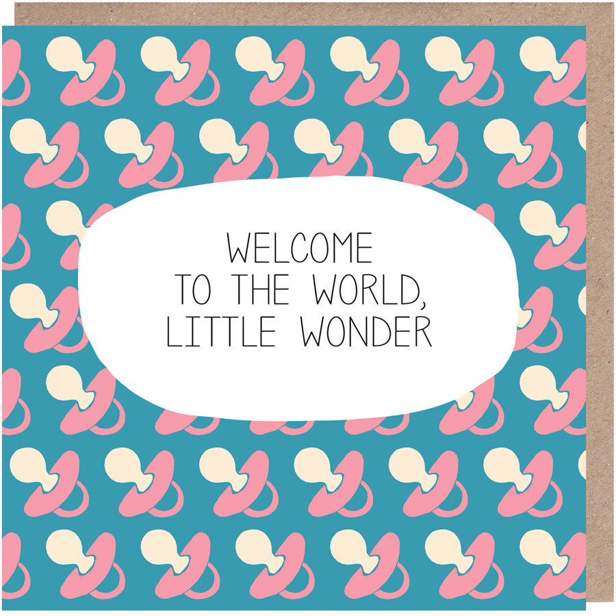 Welcome To The World, Little Wonder New Baby Card
