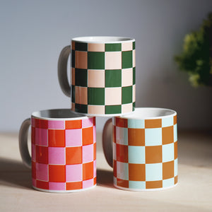 Checkerboard mug