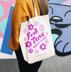 F**K Temu Tote Bag