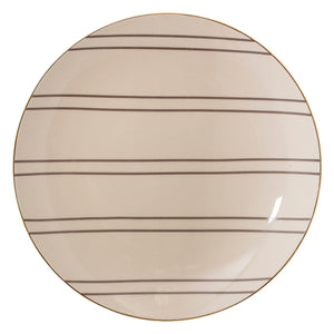 Striped Stoneware Plate