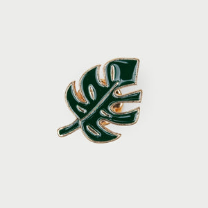 Monstera Leaf Enamel Pin Badge