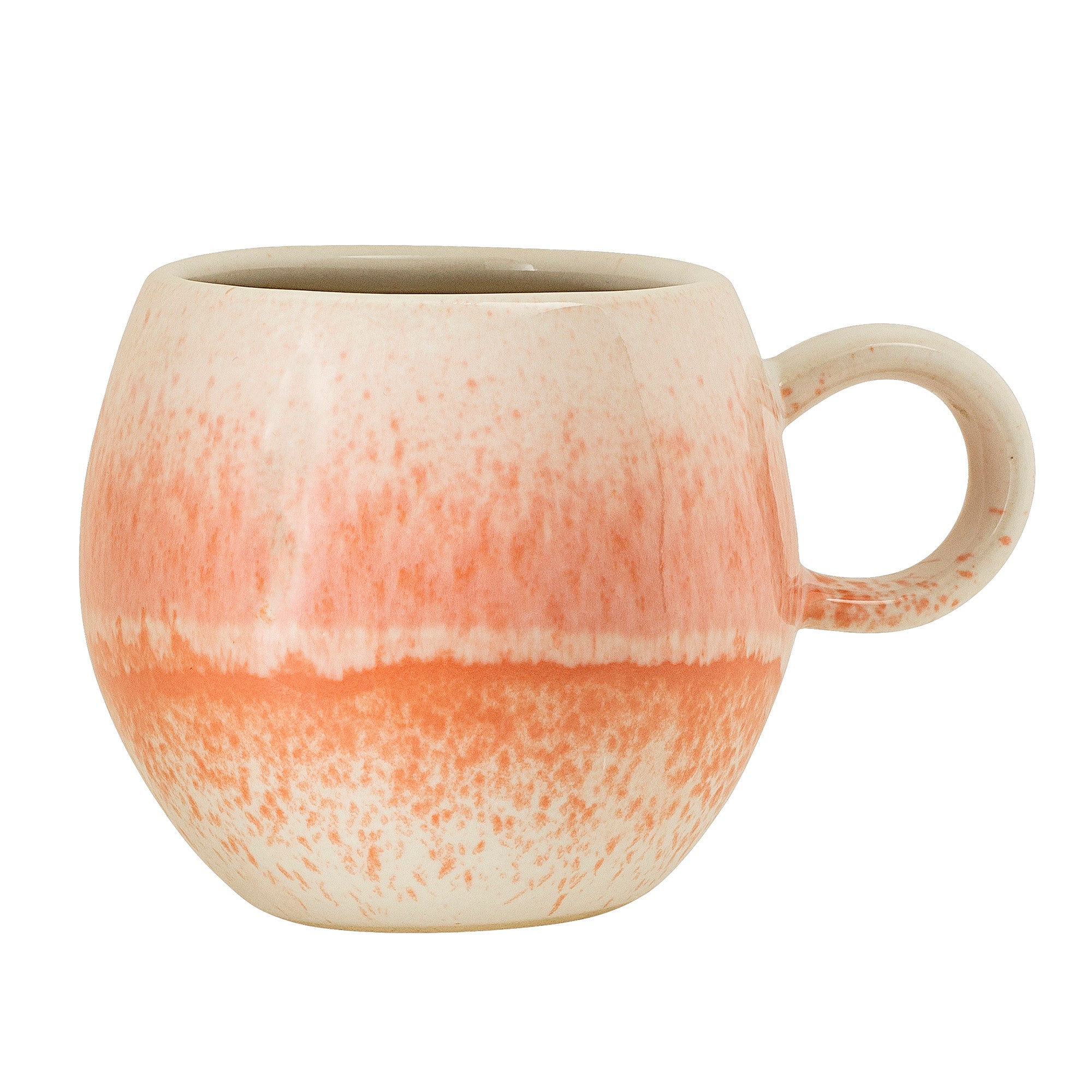 Orange Stoneware Coffee Cup