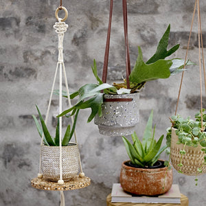 Stoneware Hanging Plant Pot