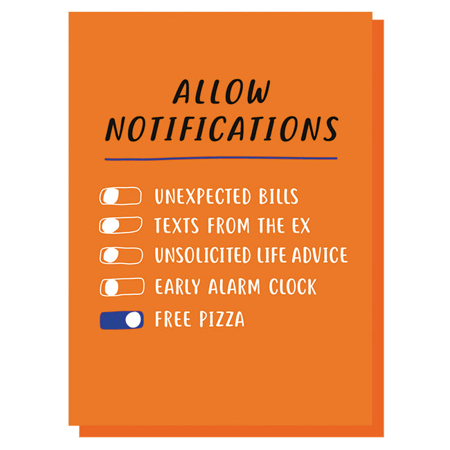 Funny Allow Notifications Friend Card