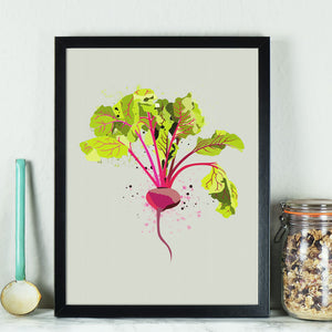 Modern Beetroot Vegetable Kitchen Print