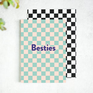 Besties Checkerboard Card