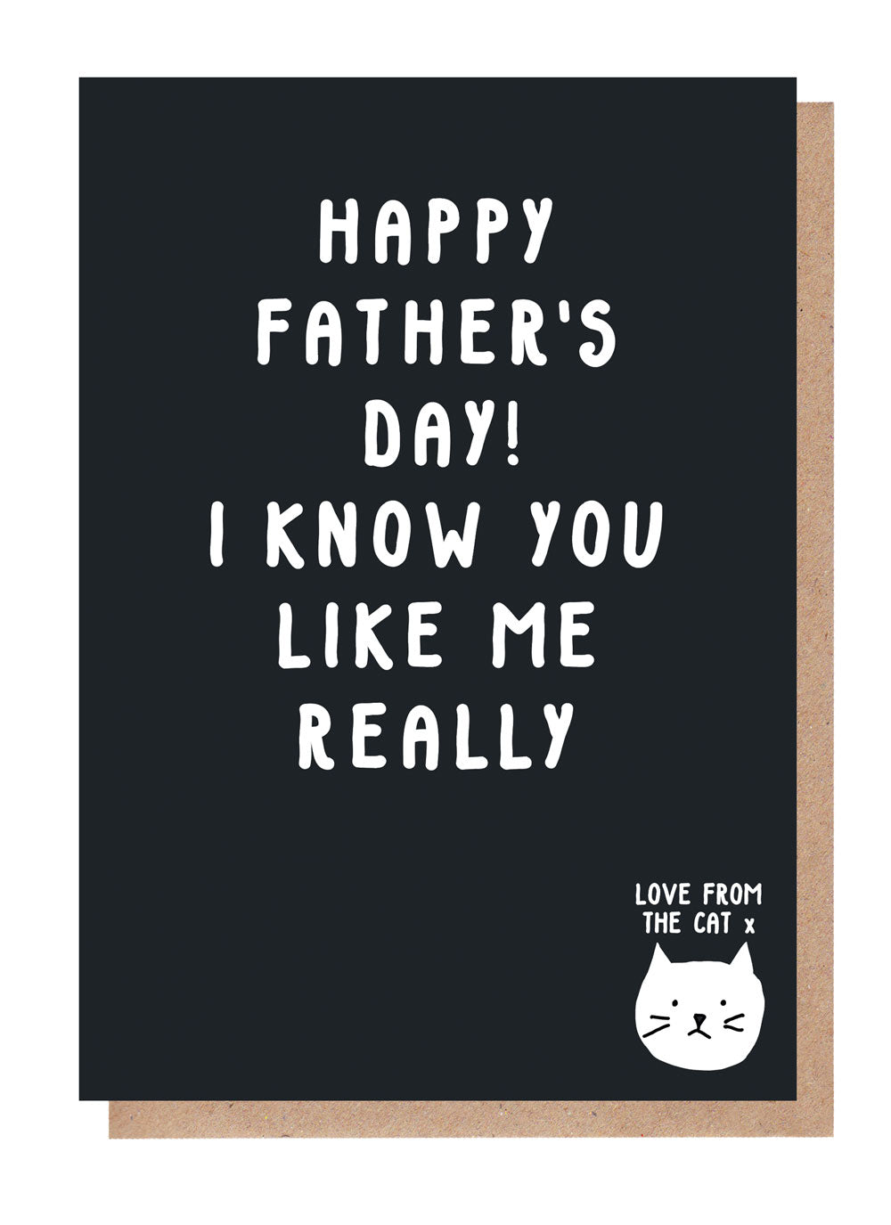 I Know You Like Me Really Father's Day Card From The Cat