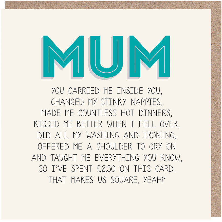 funny mum card