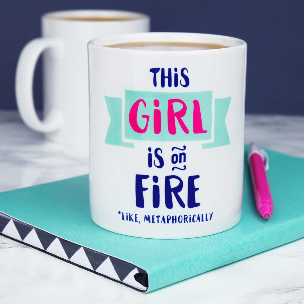 This Girl is On Fire Mug Mint