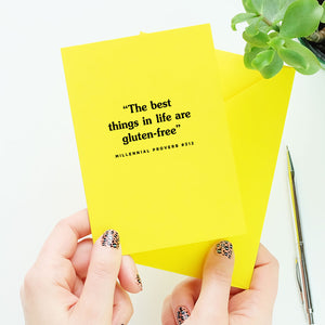 The Best Things In Life Are Gluten-Free Card