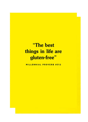 The Best Things In Life Are Gluten-Free Card