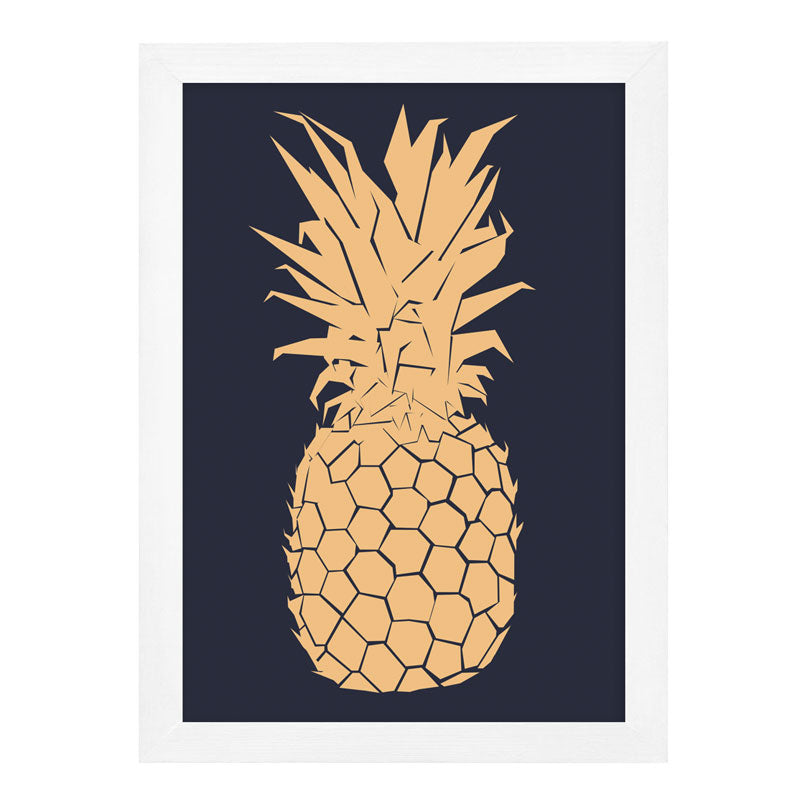 Gold Pineapple Print