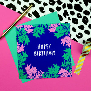 botanical birthday card