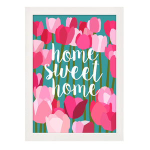 home sweet home floral print