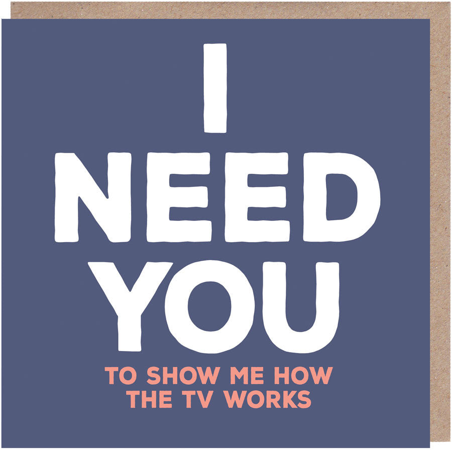 I need you to show me how the tv works