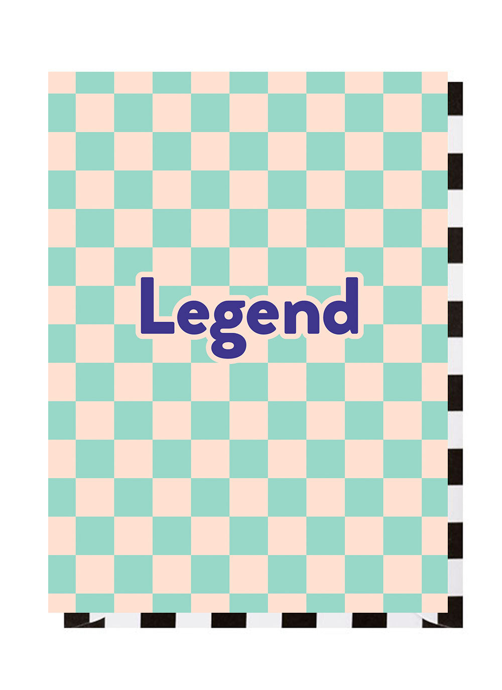 Legend Checkerboard Birthday Card