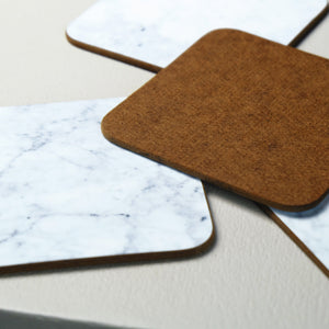 marble effect coasters