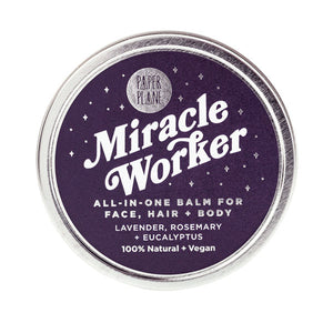 100% Natural Miracle Worker Vegan All-In-One Balm for Face, Hair and Body