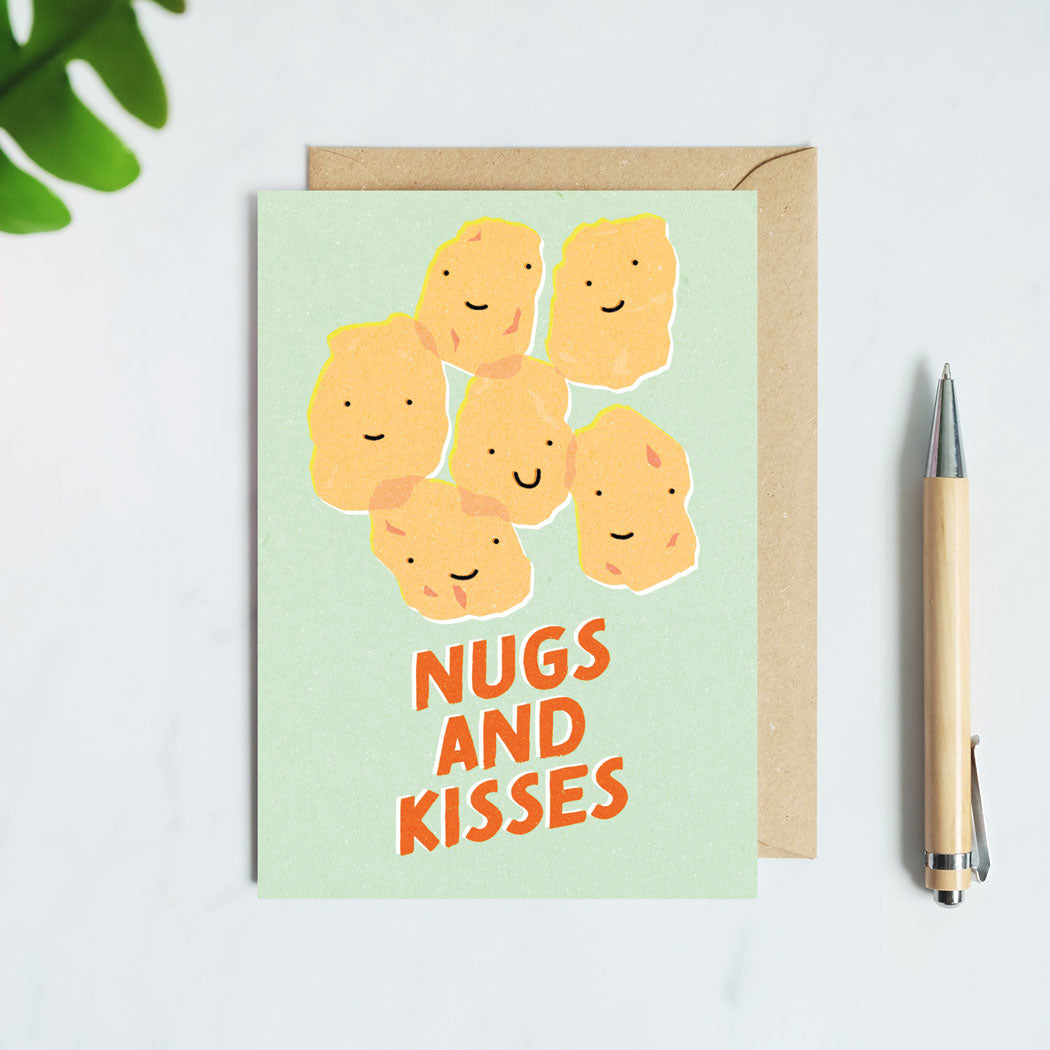 Nugs and Kisses Birthday or Valentines Card