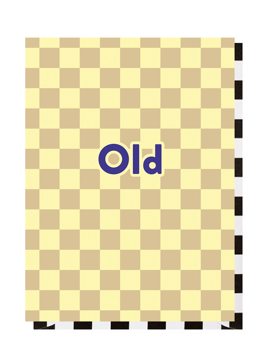 Old Checkerboard Birthday Card