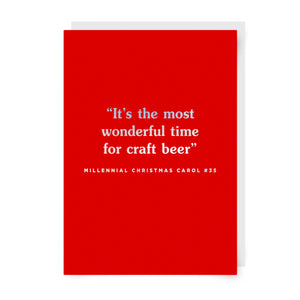 It's The Most Wonderful Time For Craft Beer Christmas Card