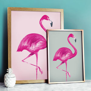 a3 flamingo print
