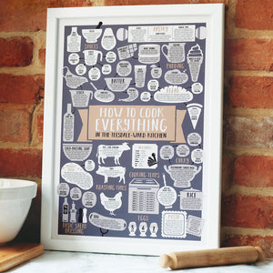 personalised how to cook everything print