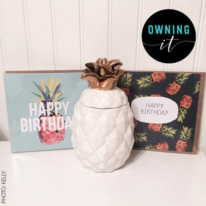 Tropical Pineapple Birthday Card