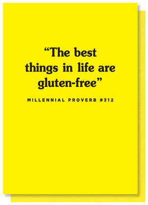 gluten free funny card