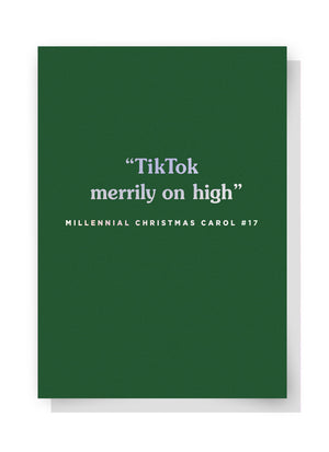TikTok Merrily On High Christmas Card