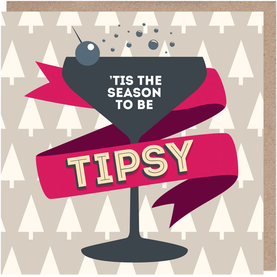 Tipsy Christmas Card