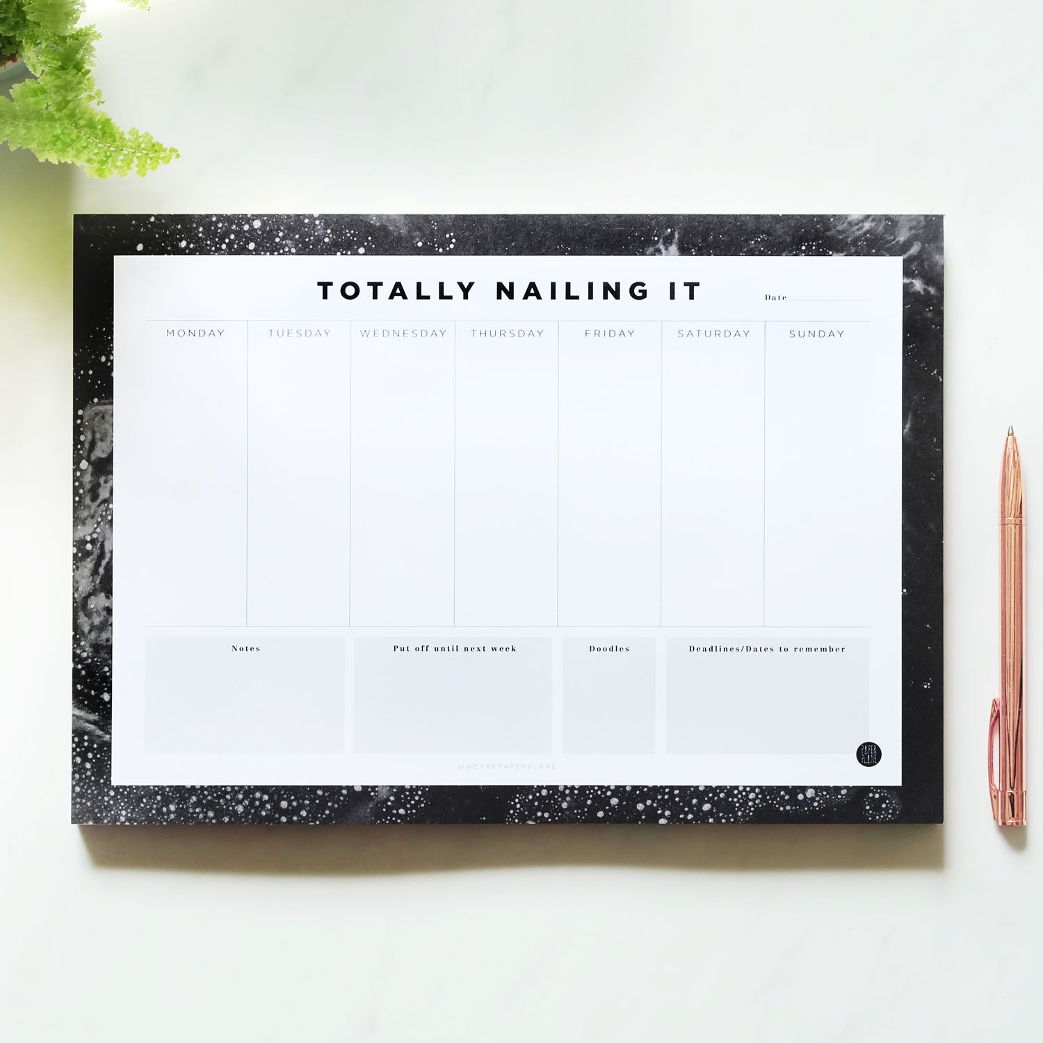Totally Nailing It Desk Planner 
