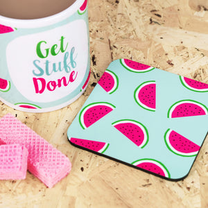 watermelon mug and coaster