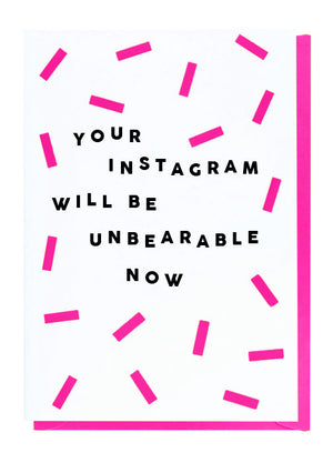 Your Instagram Will Be Unbearable Now - New Baby Card