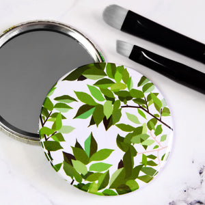 Botanical Leaf Print Mirror/Badge/Bottle Opener